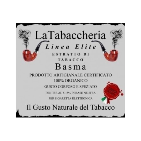 BASMA La Tabaccheria - 2 -  BASMA - Aroma La TabaccheriaIl Basma è un tabacco orientale appartenente alla classe Sun Cured (Cura