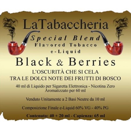 BLACK & BERRIES La Tabaccheria - 1 -  Black Cavendish e frutti di bosco! 