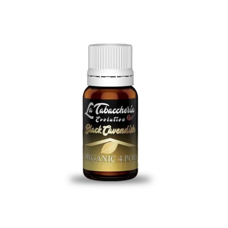 BLACK CAVENDISH (ORGANIC 4 POD) La Tabaccheria - 1 -  Aroma concentrato 10ml, un tabacco Black Cavendish 