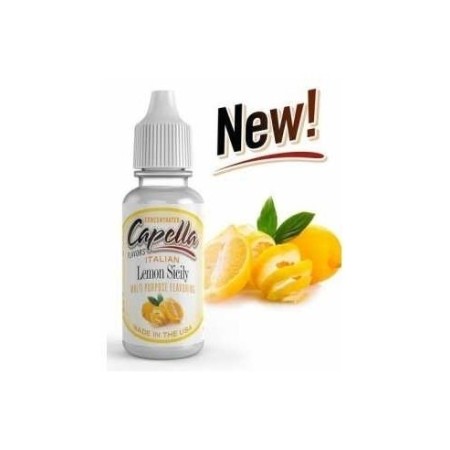 LEMON SICILY Capella Flavors - 1 -  Aroma concentrato al Limone di Sicilia. 13ml.Con oltre 150 gusti tra cui scegliere, solo Cap