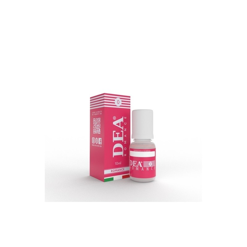 ROMANCE Dea - 1 -  Liquido pronto formato 10ml di casa DEA Flavor per sigarette elettroniche, disponibili con più gradazioni di 